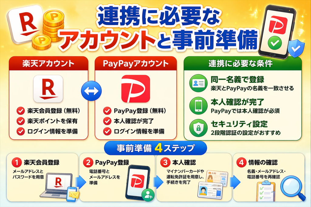 連携に必要なアカウントと事前準備
