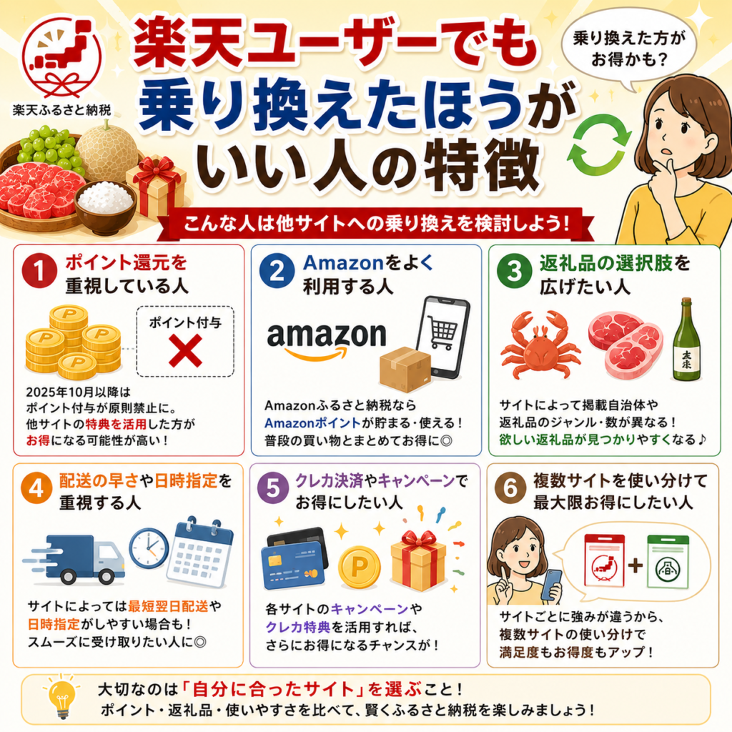 ふるさと納税　楽天　乗り換え