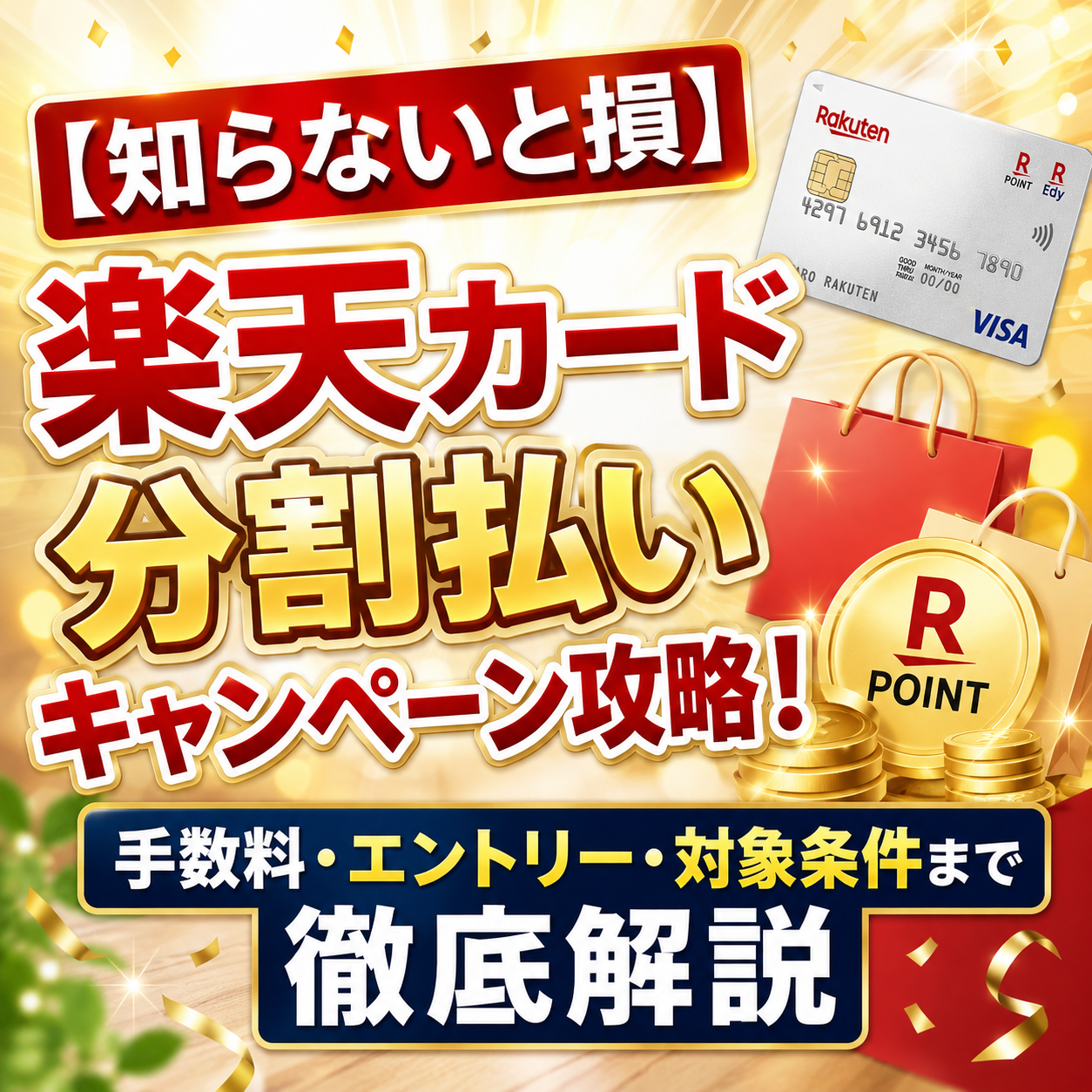 楽天カード 分割払い キャンペーン 攻略