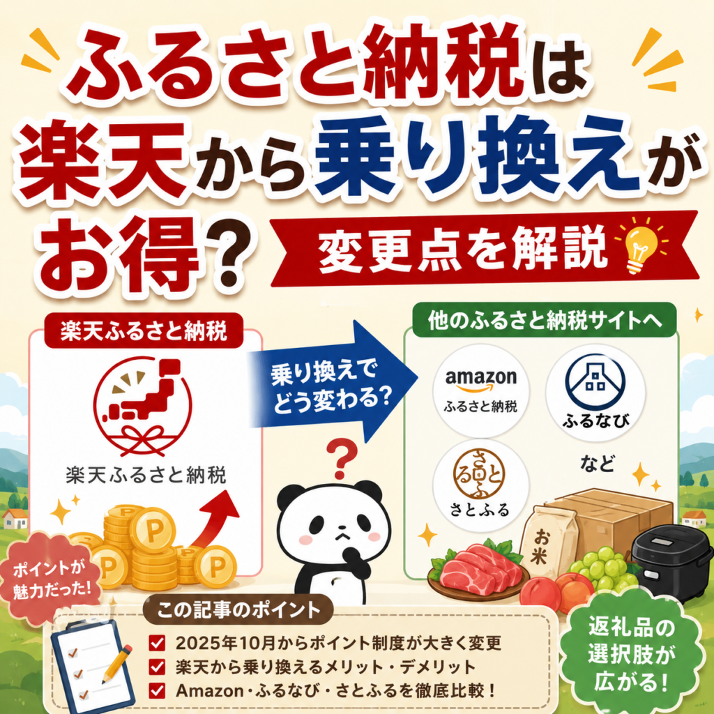 ふるさと納税　楽天　乗り換え