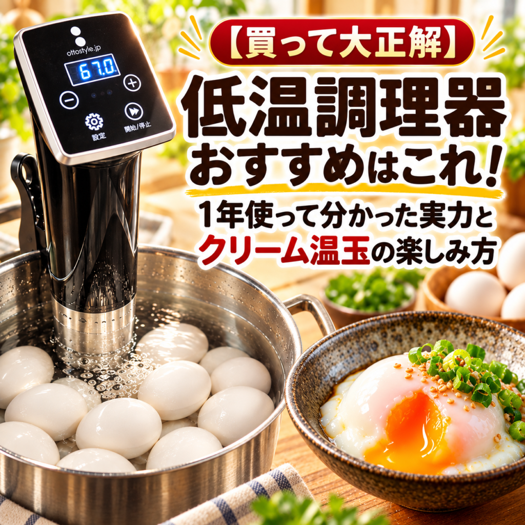 低温調理器 おすすめ クリーム温玉